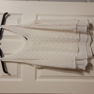 Adorable white/Gold Top